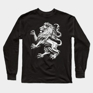 White Lion Rampant - Regal Squat Long Sleeve T-Shirt